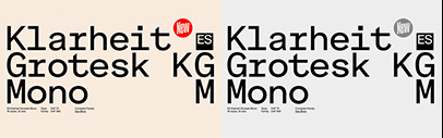Extraset released ES Klarheit Grotesk Mono.