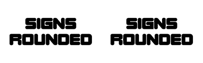 Maxitype released Signs Rounded.
