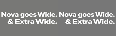 Mark Simonson added two new widths to Proxima Nova.