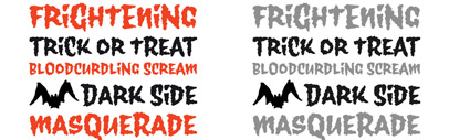 Wolfsblood‚ a font that suits for Halloween‚ by Jim Ford.
