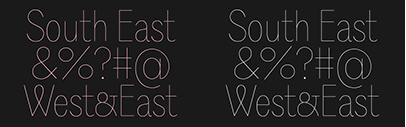 Playtype released South East‚ South East Expanded‚ and South East Condensed.