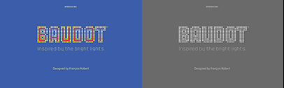 Delve Fonts released Baudot.