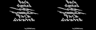 Backslanted by CSTM Fonts was added to Future Fonts.