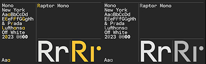 Superior Type released Raptor Mono.