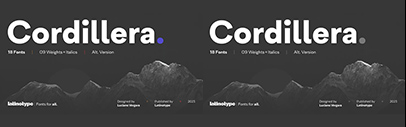 Latinotype released Cordillera.