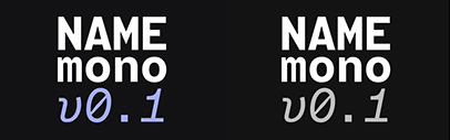 Name Mono by ArrowType was added to Future Fonts.