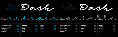 Typotheque released Dash designed by Petra Dočekalová.