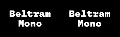 Domicile Foundry released Beltram Mono.