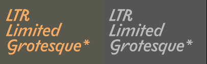 LettError released LTR Limited Grotesque.