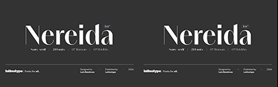 Latinotype released Nereida.