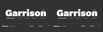 Latinotype released Garrison.
