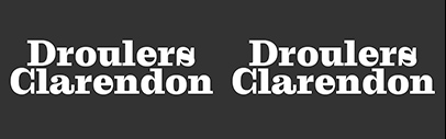 Bureau Brut released Droulers Clarendon.