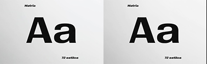 Plau released Matria&sbquo; which is a grotesque family based on Brazilian historical models. It comes in four widths.