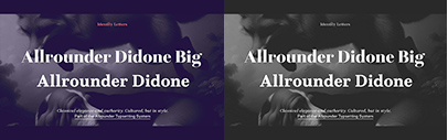 Identity Letters released Allrounder Didone. Save 50% using coupon code “HiAllrounderDidone”. Free Posters with all orders worth €79 or more.