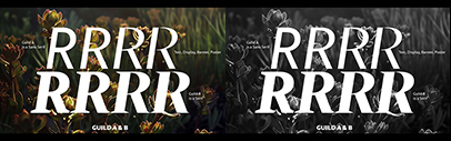 Type.today released Guild. Guild comes in Guild A and Guild B. Both of them have four optical sizes.