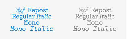 HAL Typefaces released HAL Repost.
