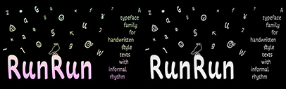 Quintana-Font Foundry released RunRun designed by Francisco Gálvez Pizarro.