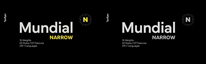 TipoType released Mundial Narrow.