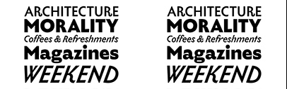 LTR Limited Grotesque received more weights. Now available in Regular‚ Book‚ Medium‚ Bold‚ and Extra Bold‚ in two variable fonts (upright and italic).
