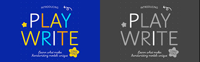 Google Fonts released Playwrite school fonts.