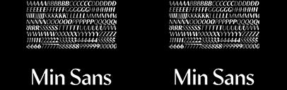 Min Sans has crossed the finish line and graduated from Future Fonts.