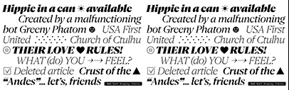 NaN added italics to NaN Serf.