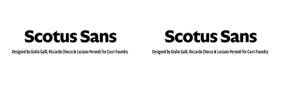 Cast Foundry released Scotus Sans.