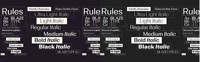 Blaze Type released Rules Gothic.