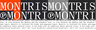 R-Typography released Montris Mono.