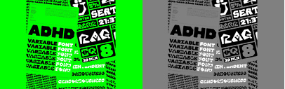 Capitalics Warsaw Type Foundry released ADHD.