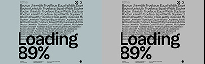 Displaay Type Foundry released Booton‚ a uni-width typeface.
