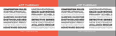 Matteson Typographics released ATF Thermo.