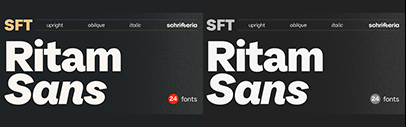 Schrifteria Foundry released SFT Ritam Sans.