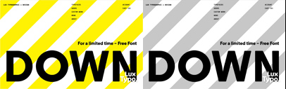 Lux Typographic released Down. You can download it for free for a limited time.