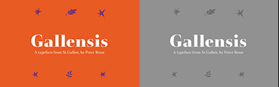 Schriftlabor released Gallensis. It comes in three optical sizes: Text&sbquo; Title&sbquo; and Grande.