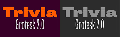 Storm Type Foundry released Trivia Grotesk 2.0. It comes in 6 widths‚ each of which has 6 weights.