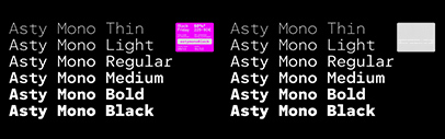 Fonts.gr released CF Asty Monospaced.