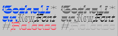 Sudtipos released Gothalian designed by Alejandro Paul.