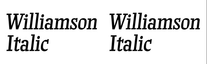 Commercial Type released Williamson by Paul Barnes. It’s available in Vault.