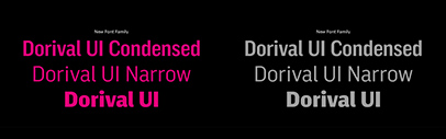 Blackletra Type Foundry released Dorival UI designed by Daniel Sabino and Lucas Gini. It comes in three widths.