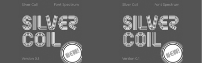 Silver Coil by Font Spectrum was added to Future Fonts.