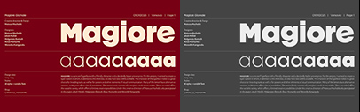 Capitalics Warsaw Type Foundry released Ma­giore.