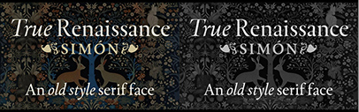 Paratype released Simon designed by Krista Radoeva.