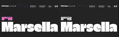 Latinotype released Marsella.