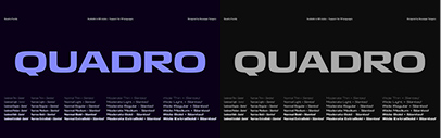 Blaze Type released Quadro designed by Giuseppe Tangaro.