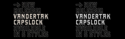 CakeType released Vandertak CAPSLOCK.