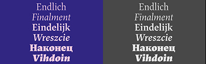 JAF Lapture was updated and expanded. The new version includes Black and Condensed styles‚ as well as Cyrillics.