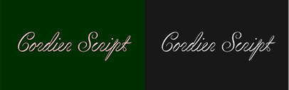 Sharp Type released Cordier Script designed by Benjamin Gomez.