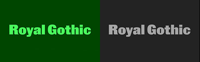 Commercial Type released Royal Gothic.