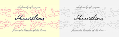 Sudtipos released Heartline designed by Dafne Martinez.